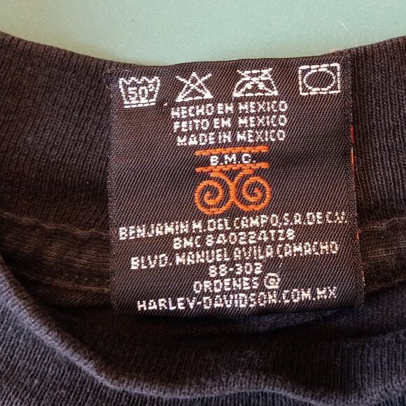 Harley Davidson Motor Cycle Men's Black Long sleeve XL T-shirt Read - Picture 3 of 8